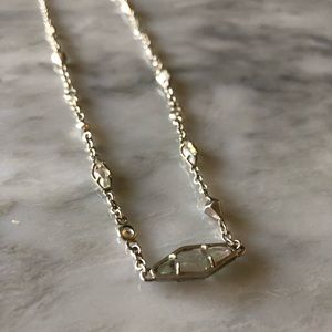 Kendra Scott Silver Multi Colored Pendant Necklace